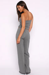 Happy It Happened Pants Grey/White Stripe