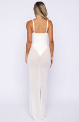 Parisian Night Maxi Dress White
