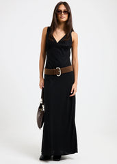 Kaia V Neck Midi Dress