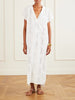 Yuna embroidered cotton-blend midi dress