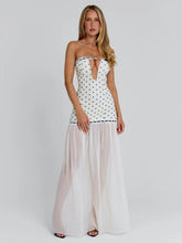 GIANA MAXI DRESS CREAM POLKA DOT