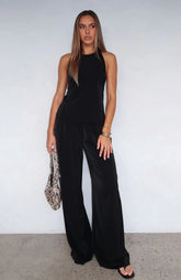 Way She Walks Pants Black