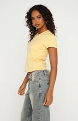 On The Hunt V Neck Top Honey