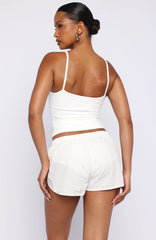 Pacing Running Short White