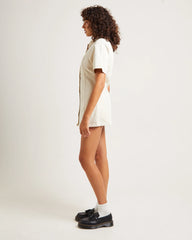 Rio Denim Mini Dress Ecru