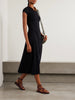NET SUSTAIN Fitted Tee organic cotton and TENCEL Lyocell-blend jersey midi dress