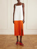 Nuisette fringed cotton-poplin midi dress