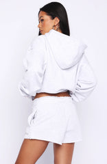 On My Own Terms Lounge Shorts Grey Marle