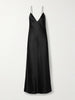 Alexina wool-crepe midi dress