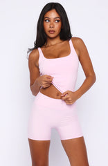 Keep Up High Waisted Shorts 4" Marshmallow