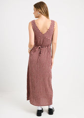 Capricorn Seersucker Midi Dress