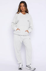 Moving Out Waffle Sweatpants Light Grey Marle