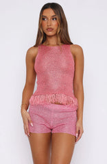 Let Me Cool Off Shorts Bubblegum
