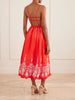 Heart broderie anglaise cotton midi dress