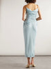 Cutout crepe midi dress