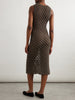 Macramé cotton-blend midi dress
