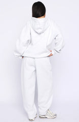 Know What You Want Barrel Leg Sweatpants Grey Marle