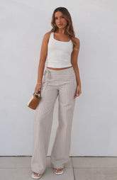 Won't Look Back Pants Beige