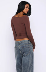 You Just Get Better Long Sleeve Top Expresso
