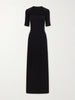 Bolero stretch-jersey midi dress
