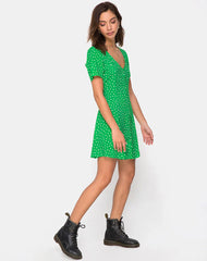 Neyka Dress in Mini Diana Dot Green