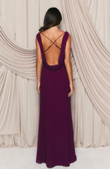 Twilight Toast Maxi Dress Plum