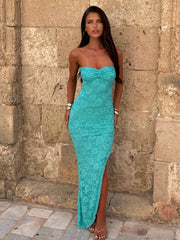 RYO MAXI DRESS BLUE