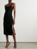 Embellished crepe midi dress