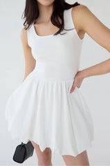 MINI BUBBLE HEM DRESS