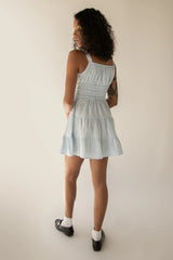 RUCHED MINI TIERED DRESS