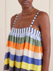 Eda striped cotton-gauze midi dress