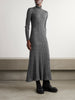 Ribbed wool turleneck midi dress