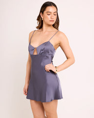 Nicole Silky Slip Mini Dress