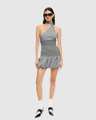Un Tutu Mini Dress Onyx Gingham