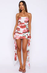Valentine Muse Strapless Mini Dress Heirloom Bloom