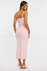 Pink Bodycon Dress Maxi