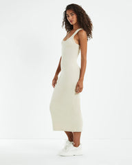 Racer Back Midi Dress Stone