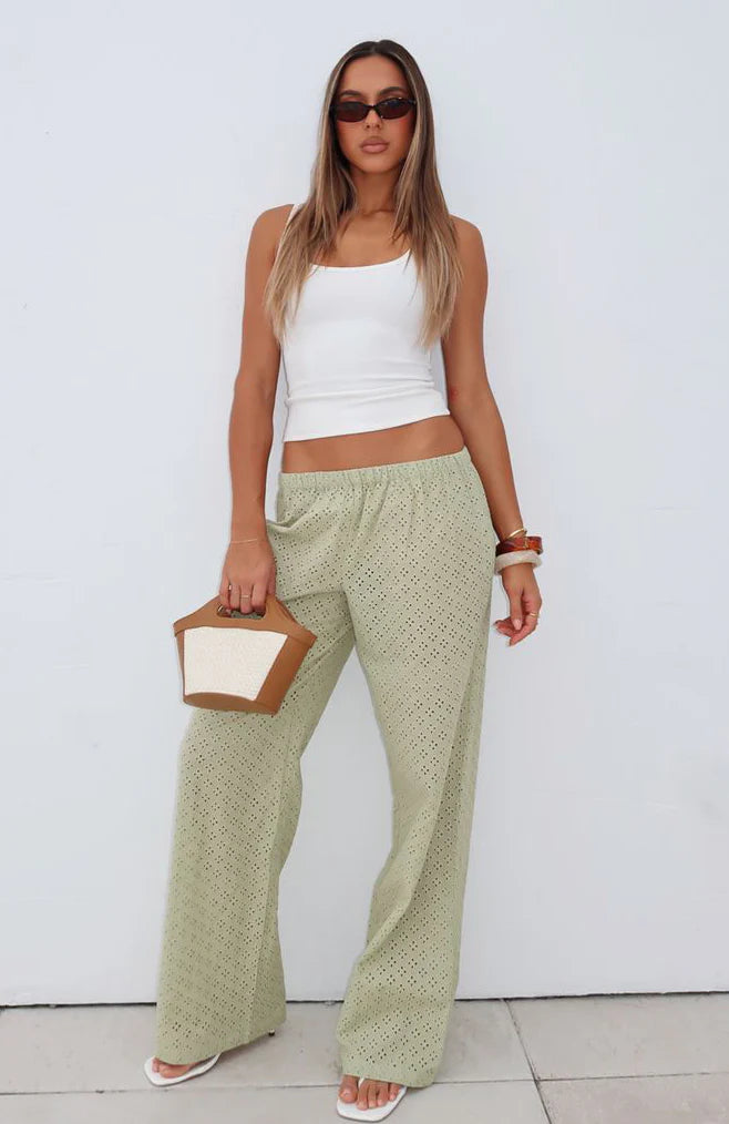 Lost For A While Pants Olive