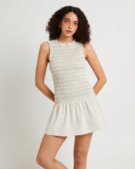 Delmore Shirred Mini Dress