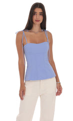 Flare Top in Periwinkle