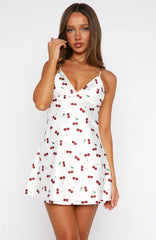 Let's Get Going Mini Dress Cherry