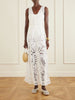 Vivienne Brisé cut-out cotton midi dress