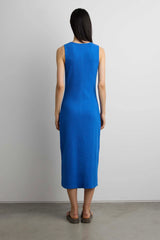 KNIT SLEEVELESS MIDI DRESS
