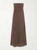 Bias polka-dot silk-crepe de chine midi dress