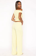 Turn Heads Fast Pants Lemon