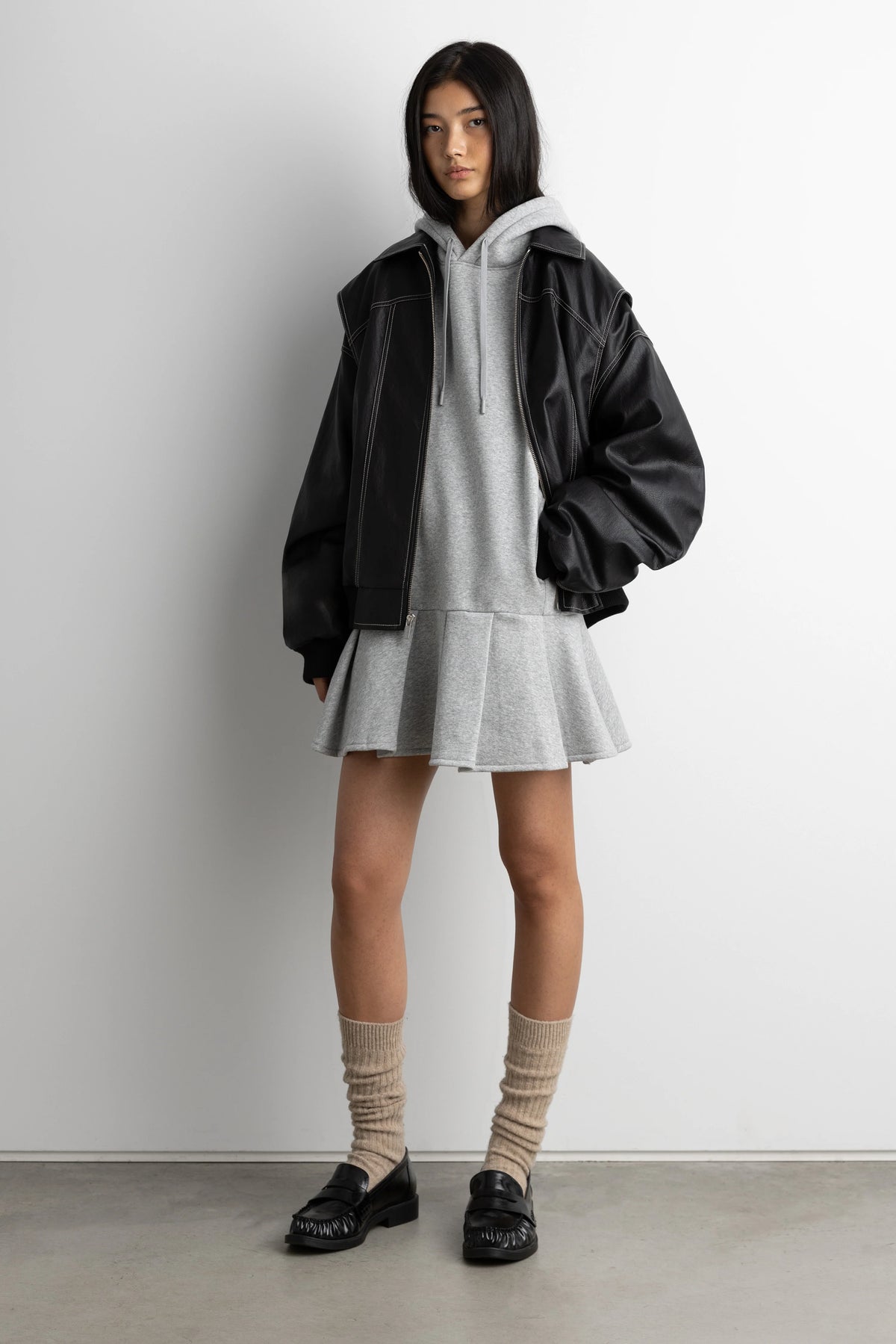 HOODIE MINI DRESS