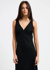 Kaia V Neck Midi Dress