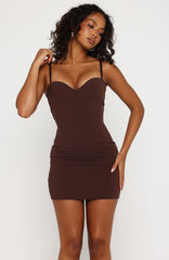I Know You Tried Mini Dress Chocolate