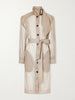 Belted shell midi dress