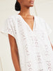 Yuna embroidered cotton-blend midi dress